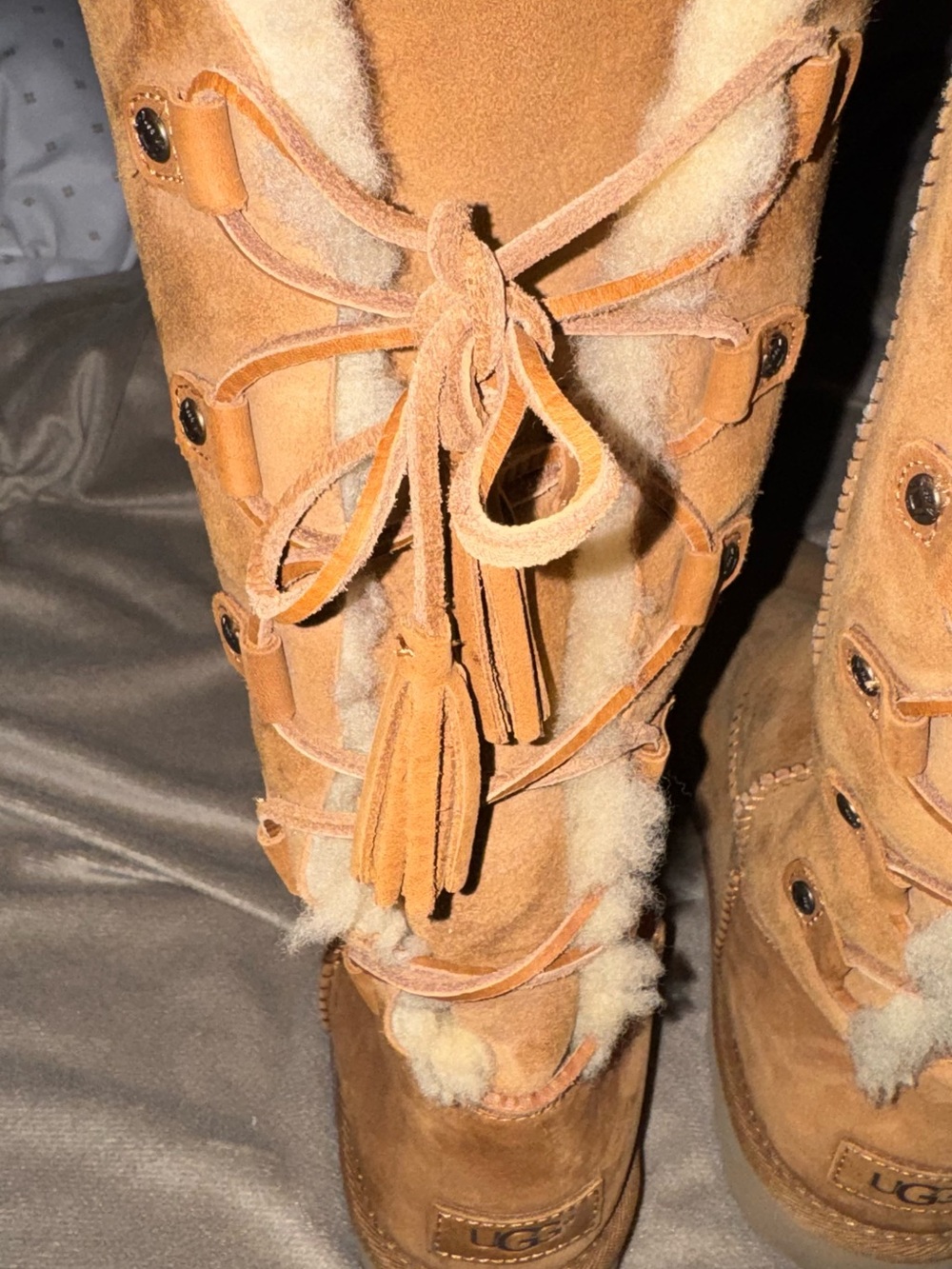 Authentic UGG , Kristabelle Tall Boots in Chestnut . USA 9, EU 40 - Picture 9 of 15
